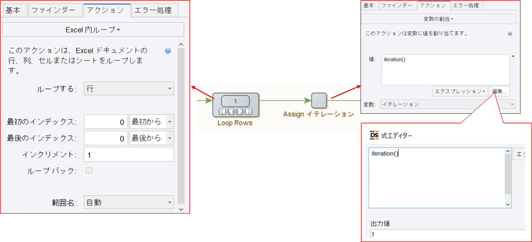 繰り返し回数を取得する②（iteration()関数）